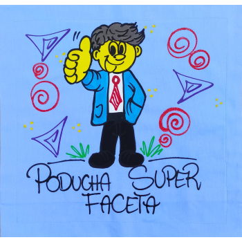 [Db48] Poduszka bawełniana Poducha Super Faceta